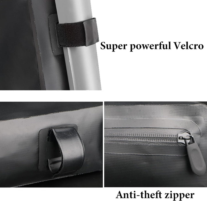 Triangle Bike Full Frame Bag, PVC Waterproof Cycling Bicycle Under Top Tube Handlebar Saddle Bag for