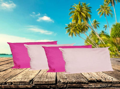 JACK 4X Outdoor Lounge Kissen 40x60cm viele Farben Dekokissen inkl. Füllung Wasserfest Sitzkissen Ga