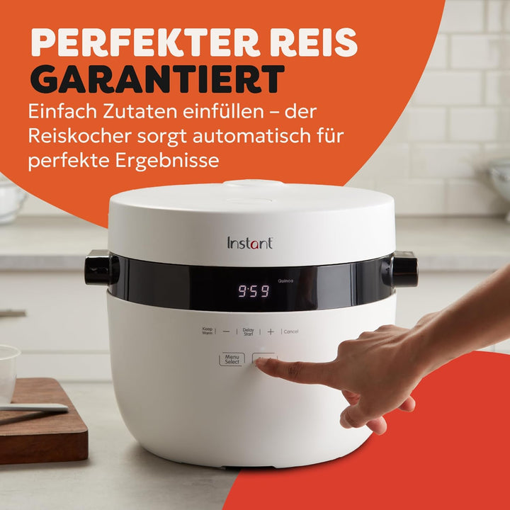 Instant Pot Reiskocher & Dampfgarer, 5L (20 Tassen) – Antihaft-Kochtopf, spülmaschinenfest, Dämpfein