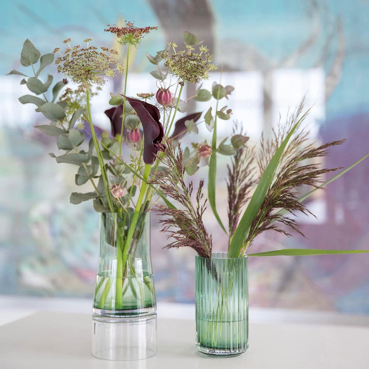 Lyngby Porcelæn Vase H15.5 cm Lyngby aus mundgeblasenem Glas zeitlos, rot H15,5 cm Burgundy, H15,5 c