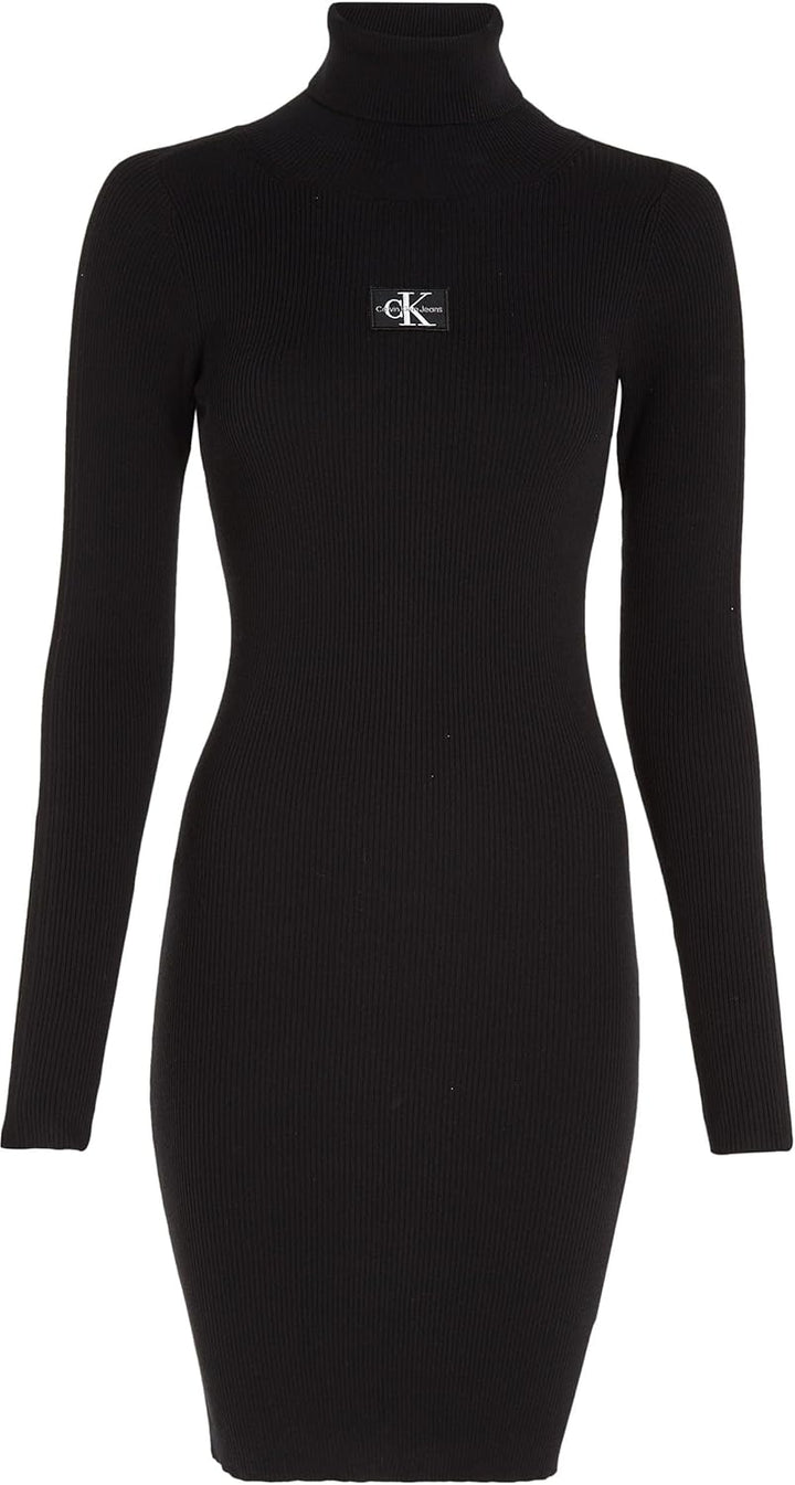 Calvin Klein Damen Strickkleider M Schwarz (Ck Black), M Schwarz (Ck Black)