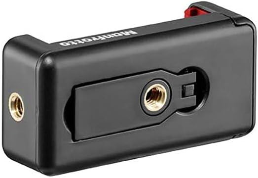 Manfrotto MKPIXICLMII-BK, Mini-Stativ mit universeller Smartphone-Klemme, Made in Italy, für iPhone