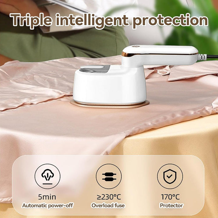 Dampfglätter, 2-in-1 Tragbare Steamer, Reisebügeleisen Dampf Mini Klappbar, 3 Modi 1100W Dampfbügele
