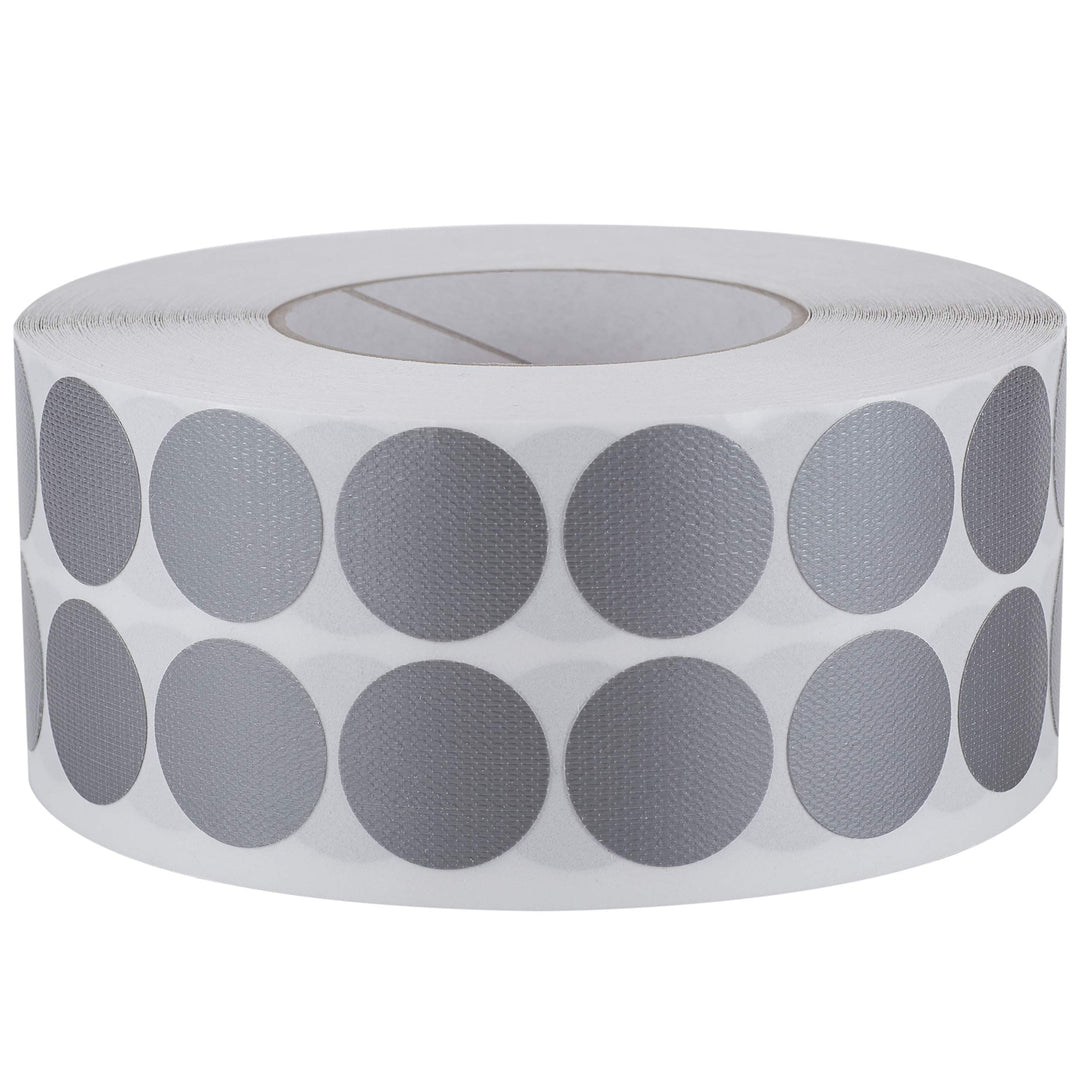 2500 Gewebeklebepunkte Klebepunkte 30 mm rund silber grau Gewebepunkte 135030