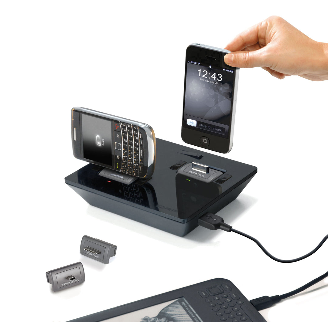 IDAPT I2+ Ladegerät (2-polig, 1 European Power Cord, Micro-USB) schwarz 3.5" SATA IDE-Laufwerk, 3.5"