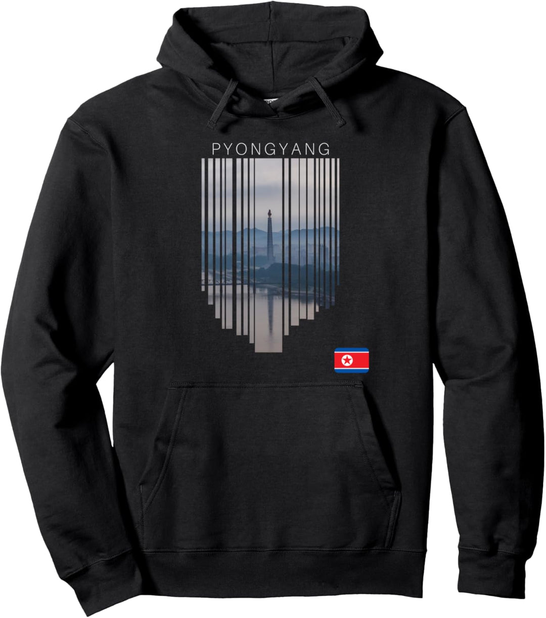 Pyongyang Nord Korea Flagge Pullover Hoodie