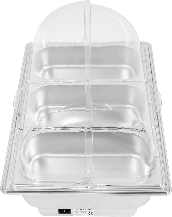 600W Chafing Dish Elektrisch Buffetwärmer Elektrisch Warmhaltebehälter Essen Wärmebehälter für Speis