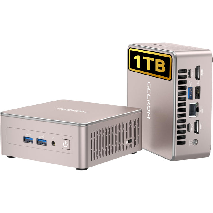 GEEKOM Mini PC A5 2025 Edition mit AMD Ryzen 5 7430U,16GB RAM 1TB SSD, Windows 11 Pro, Ultra-leiser