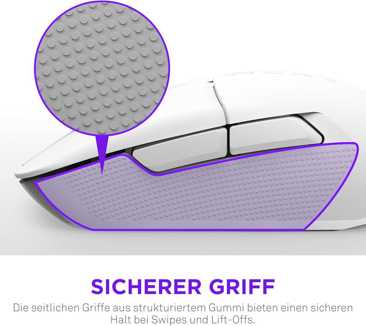 NZXT Gamingmaus Lift Elite Wireless – Ultraleicht: 57 g – Abfragerate 4K / 8K, optische Schalter, op