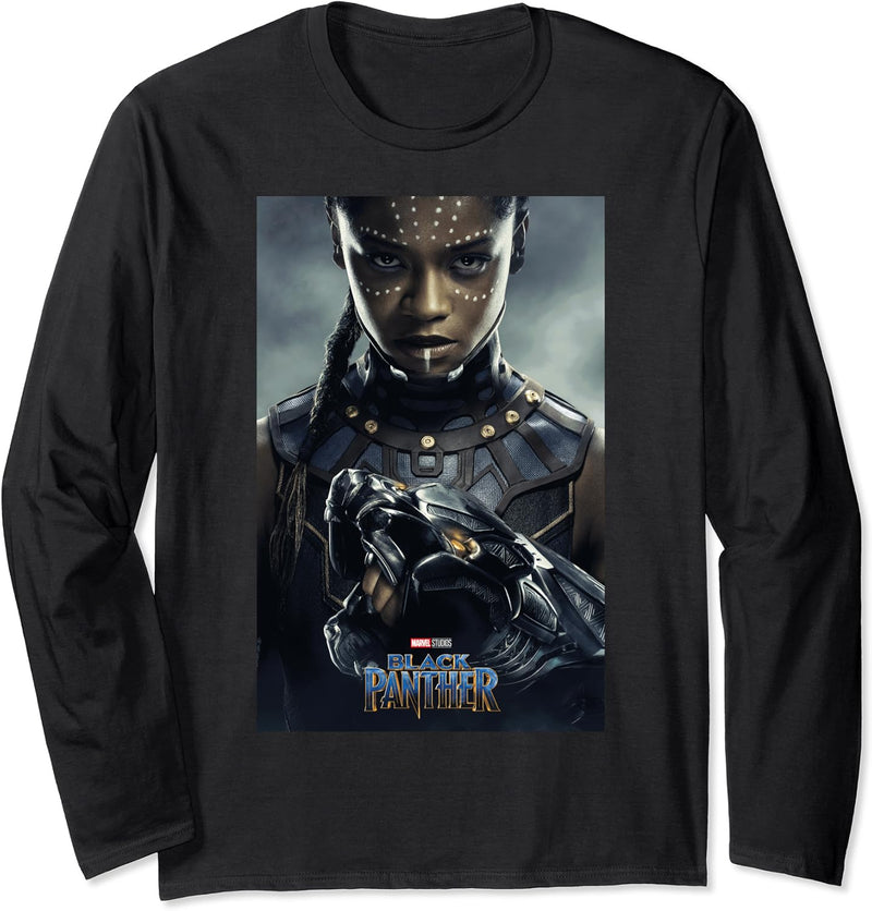 Marvel Black Panther Shuri Portrait Poster Langarmshirt
