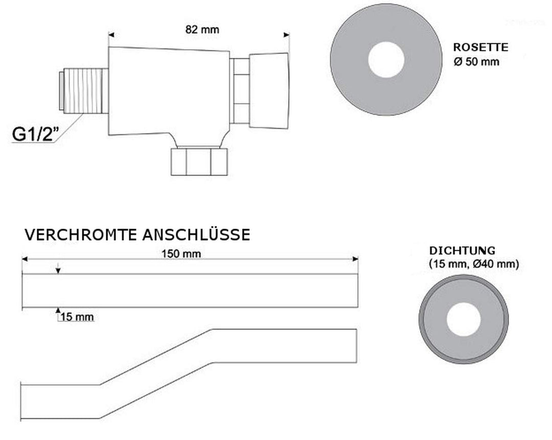 VBChome- Set: Urinal Zulauf Oben Weiss Modern Hochwertig Keramik Pinkelbecken senkrecht Pissoir PRÄS