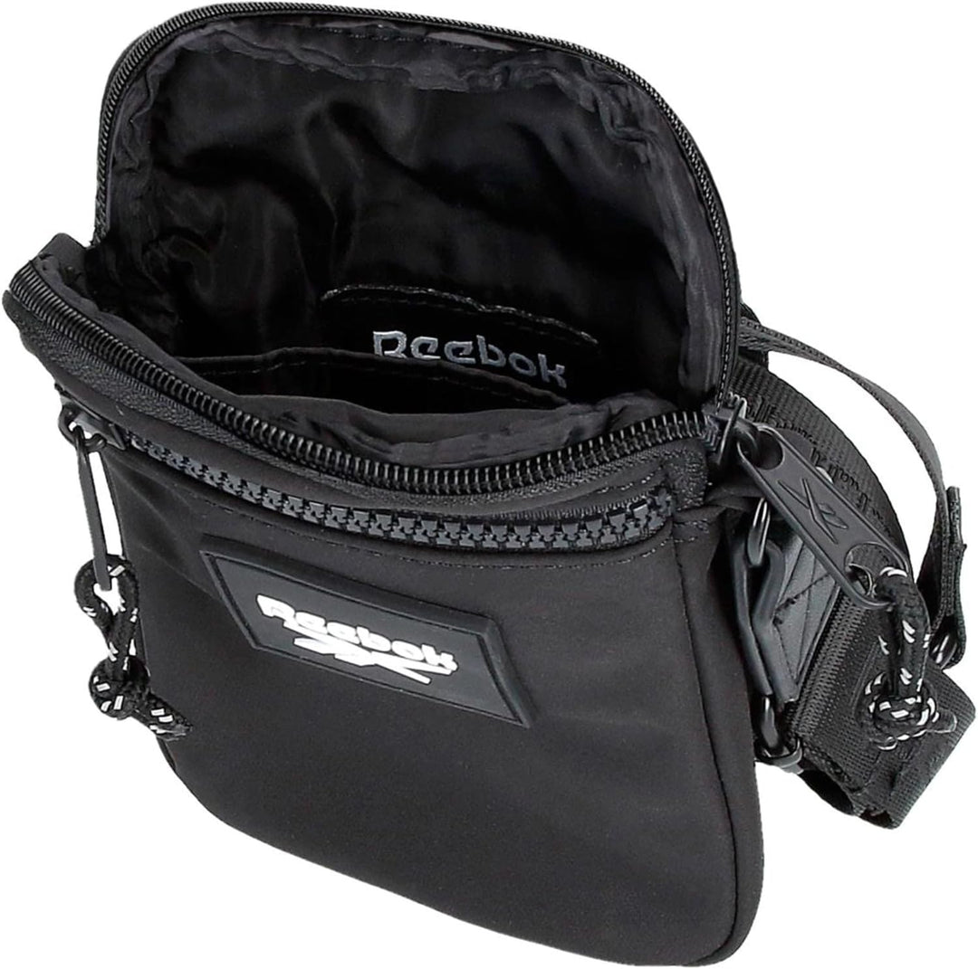 Reebok Damen Elsie Gepäck- Kuriertasche Bandolera Pequeña Schwarz, Bandolera Pequeña Schwarz