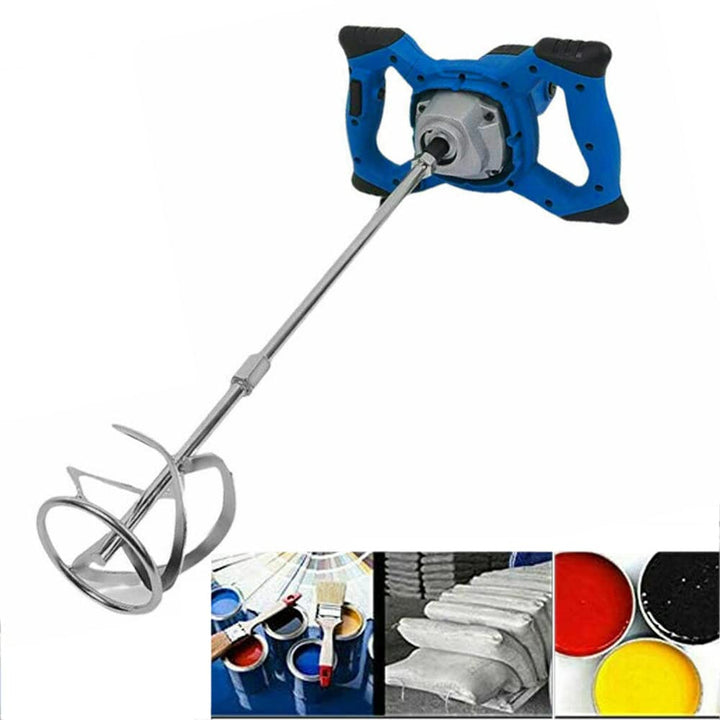 2600W Elektrischer Zementmischer Betonmischer, Elektrischer Mörtelrührer Handmischer mit Mischstab,
