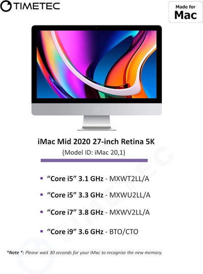 Timetec Hynix IC für 2019 iMac 27 Zoll mit Retina 5 K Display, Ende 2018 Mac Mini DDR4 2666 MHz PC4-