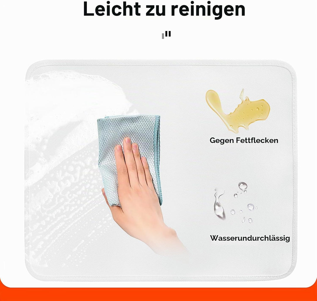Feuerfeste Unterlage 40 x 60cm-1mm, Hitzeschutzmatte für Luftfritteuse, Hitzebeständige Unterlage fü