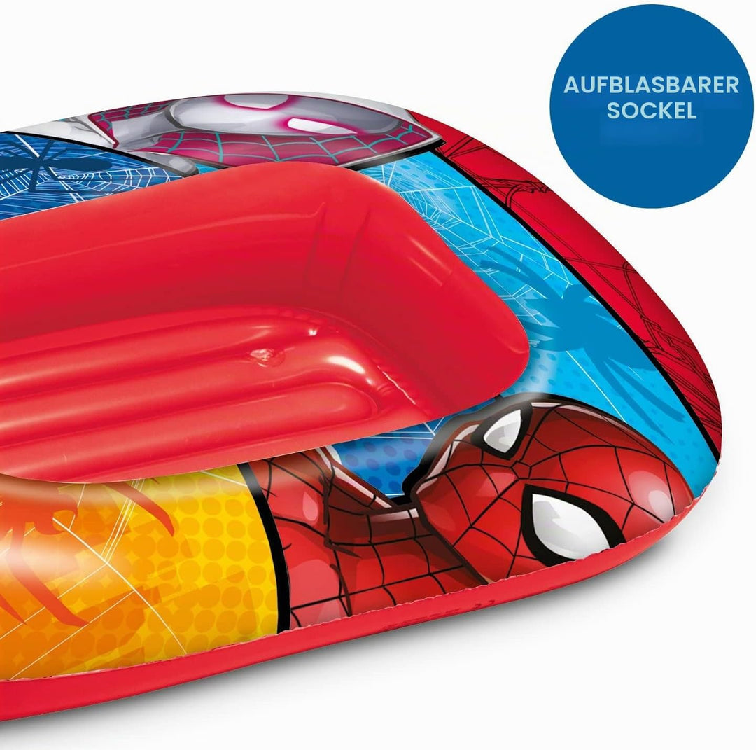 Mondo Toys - SPIDERMAN Boat INFLATED BASE- aufblasbares Schlauchboot / Schlauchboot für Kinder - Grö