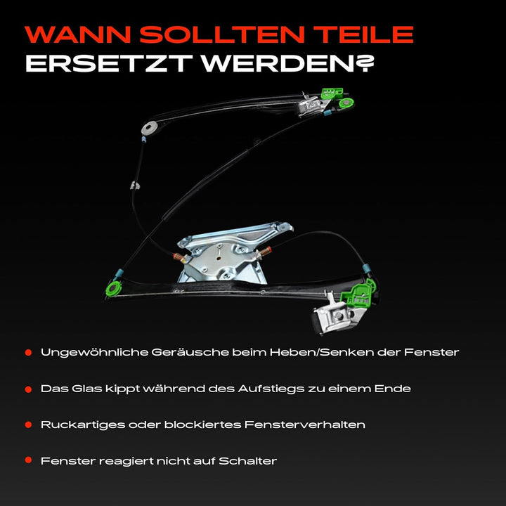 Frankberg Fensterheber Elektrisch Vorne Links Kompatibel mit A4 8D2 B5 A4 Avant 8D5 B5 Limousine Kom