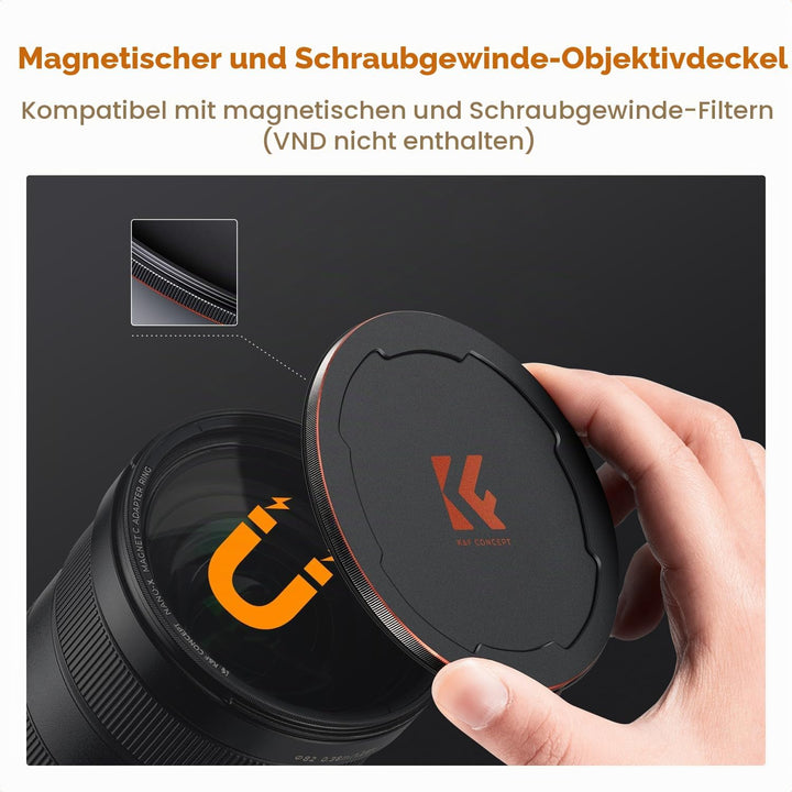 K&amp;F Concept Nano X-Serie Magnetischer ND Filter Graufilter ND1000(10 Blendenstufen) Magnetisches Sch