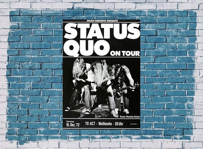 Status Quo - Piledriver, München 1972 » Konzertplakat/Premium Poster | Live Konzert Veranstaltung |