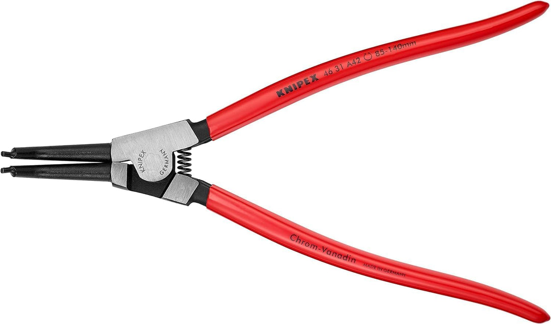 Knipex Sicherungsringzange für Aussenringe auf Wellen 45° gewinkelt schwarz atramentiert, mit Kunsts