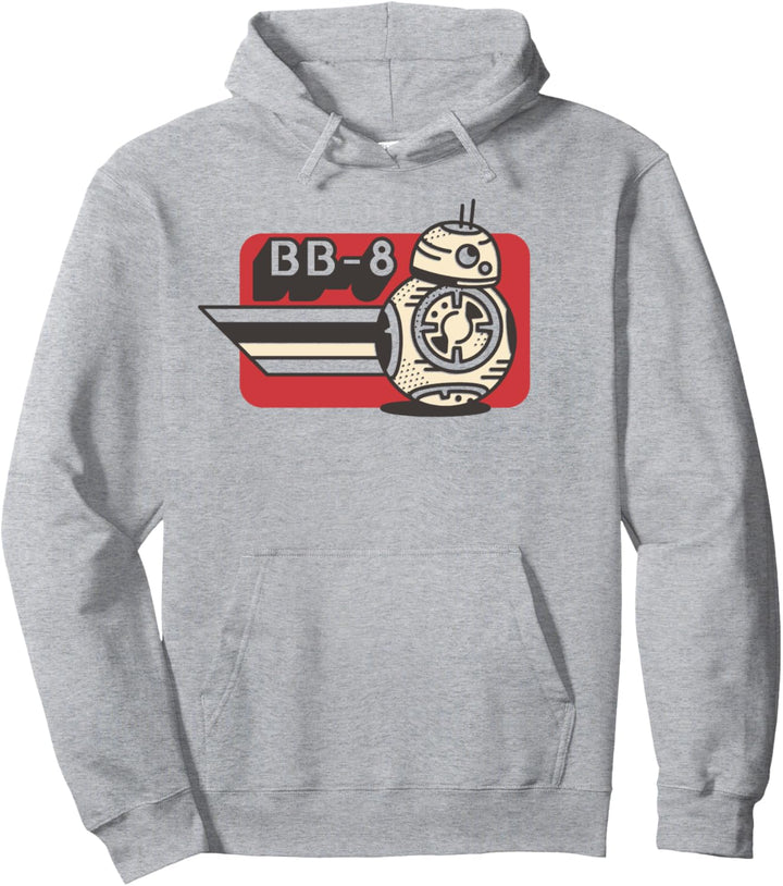 Star Wars: The Rise Of Skywalker BB-8 Retro Cartoon Pullover Hoodie
