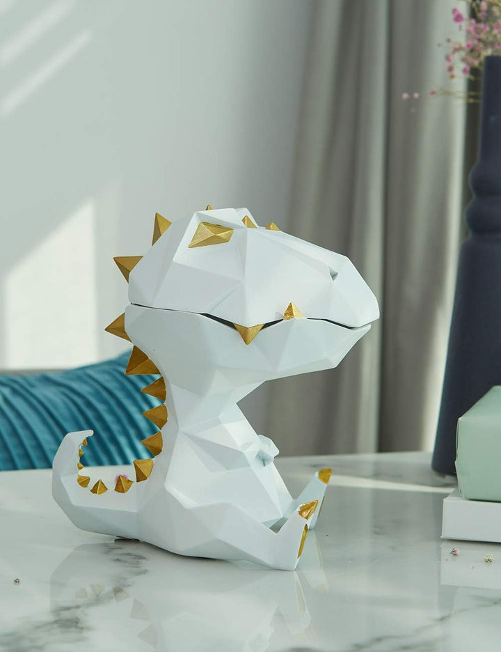 Amoy-Art Keksdose Vorratsdosen Dinosaurier Skulptur Arts Modern Figur Dekor Tier Statue Geschenk Pol