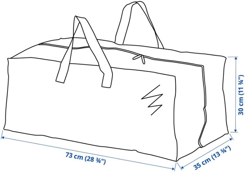 Ikea 901.491.48 Frakta Aufbewahrungstasche, Blau, 8 Stück 8 Pack, 8 Pack