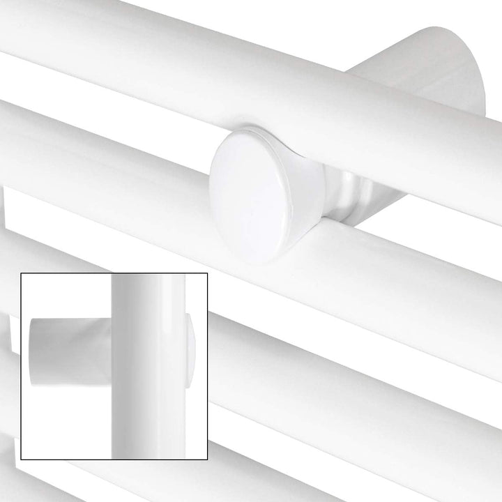 LuxeBath Badheizkörper Elektrisch mit Heizstab 1200W - 500 x 1500 mm - Weiss - gerade mit Seitenansc