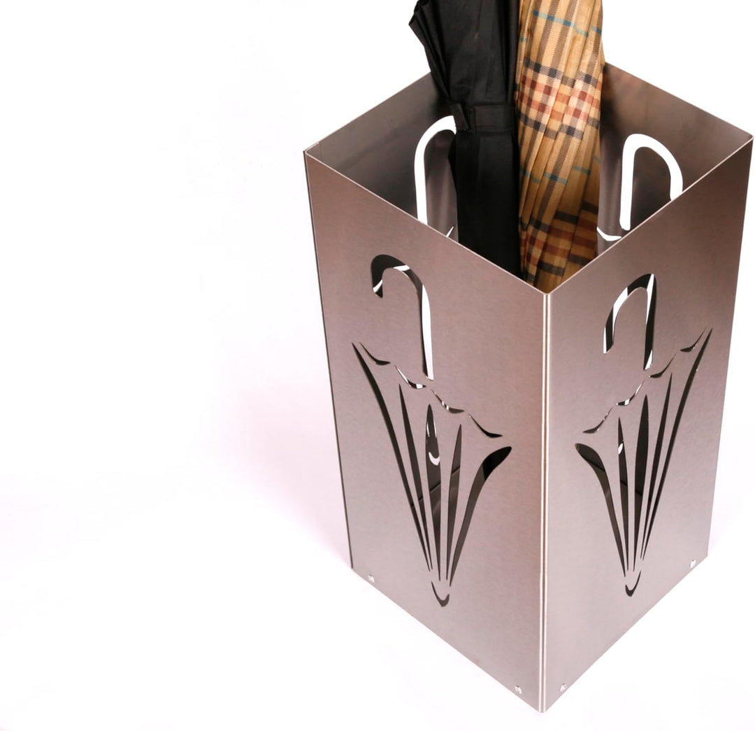Regenschirmständer Design Umbrella closed, 23 x 23 cm, Edelstahl mattiert, Marke: Szagato, Made in G
