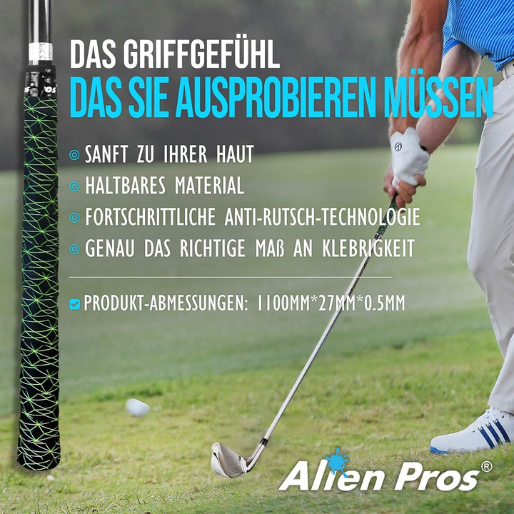 Alien Pros Golf Griffband - Innovative Grifflösung für Golfschläger - Geniessen Sie ein frisches, ne