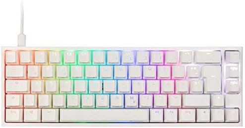 Ducky ONE 2 SF Gaming Tastatur Deutsches Layout, Mechanische Tastatur RGB mit Cherry MX Red Switches