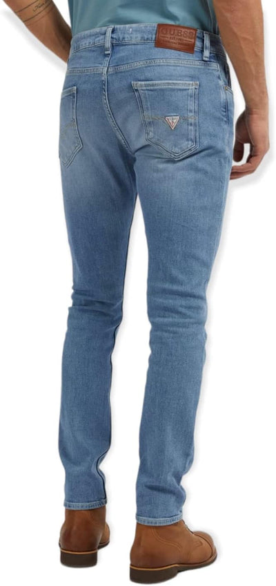 GUESS Herren Jeans Miami 33 Blue Denim, 33 Blue Denim