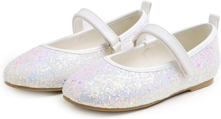 Feversole Girls Cute Dress, Mädchen süsses Kleid Mary Jane Schuhe weiche Party Urlaub Ballerinas 30