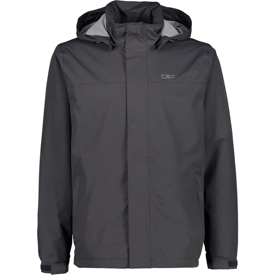 CMP Herren Hoodie Button Rain Jacke Regenjacke Hardshelljacke 46 Anthrazit, 46 Anthrazit