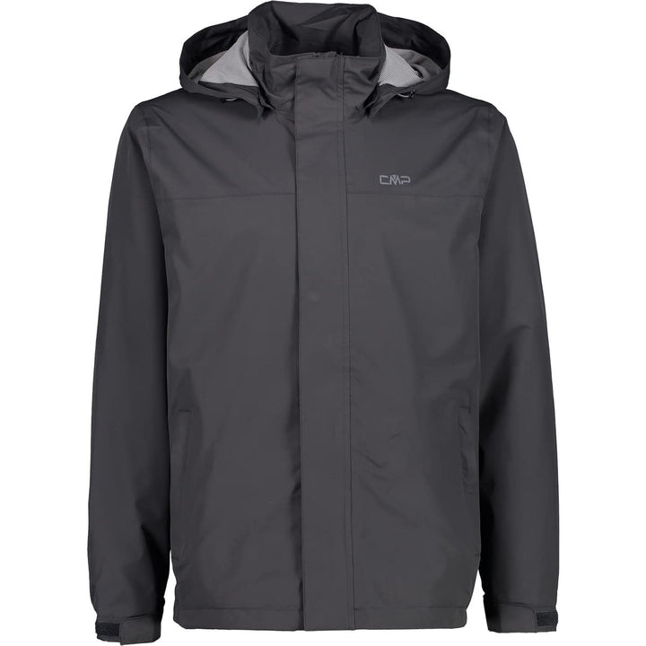 CMP Herren Hoodie Button Rain Jacke Regenjacke Hardshelljacke 46 Anthrazit, 46 Anthrazit