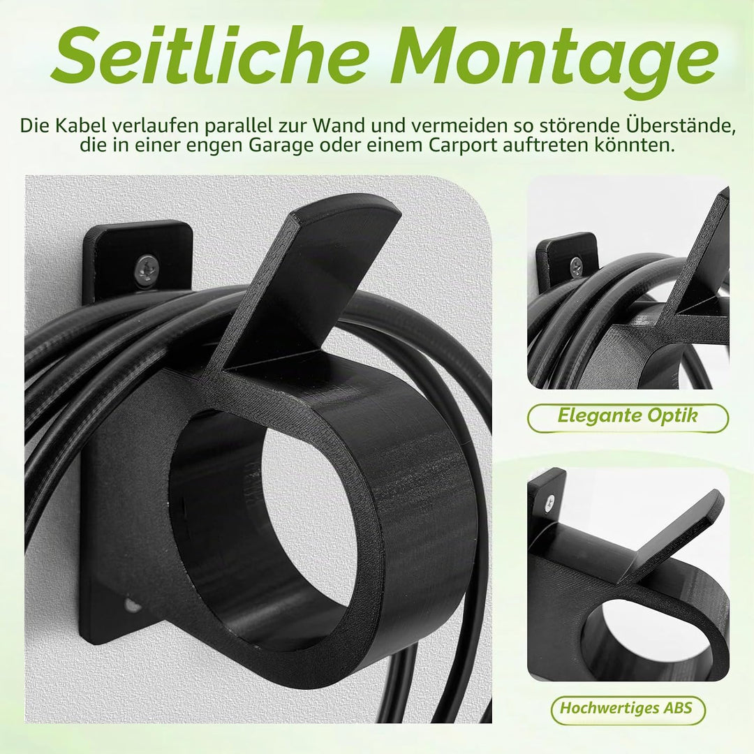 Kabelhalterung Wandhalterung für Typ 2 Ladekabel - Kabelhalter Wand, Ladekabel Halterung für Typ 2 S