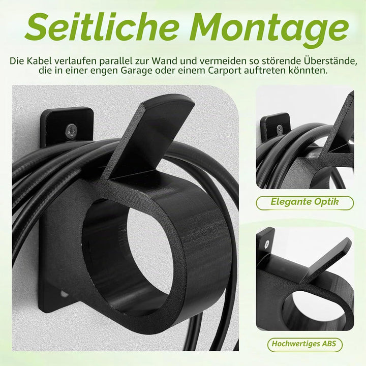 Kabelhalterung Wandhalterung für Typ 2 Ladekabel - Kabelhalter Wand, Ladekabel Halterung für Typ 2 S