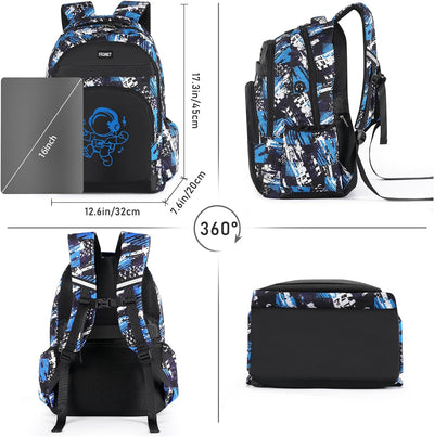 Schulrucksack Jungen Teenager Rucksäcke Kinder Schulranzen Schultaschen Set für Schule Jungs 2-4 5 6