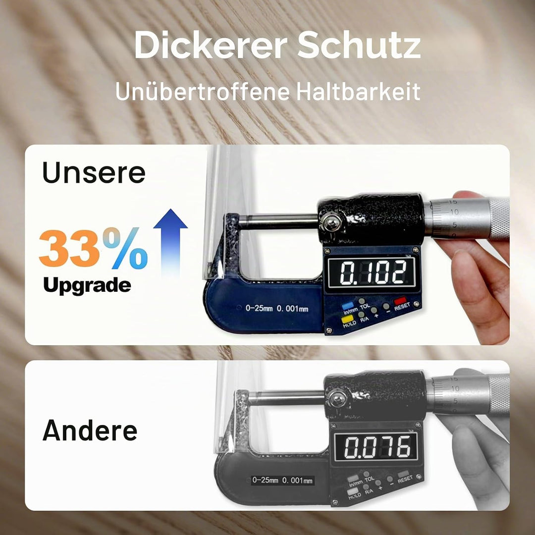 Verdickte Schallplatten Hüllen 12 Zoll Aussenhüllen (100 Stück) | 100 Mikron Premium Polyethylen Aus