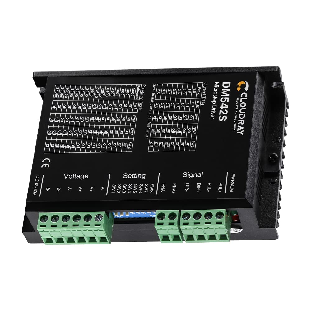 Cloudray Stepper Motor Stepper Driver Schrittmotortreiber 2-Phasen-Schrittmotor-Treiber DM542S 1.0-5
