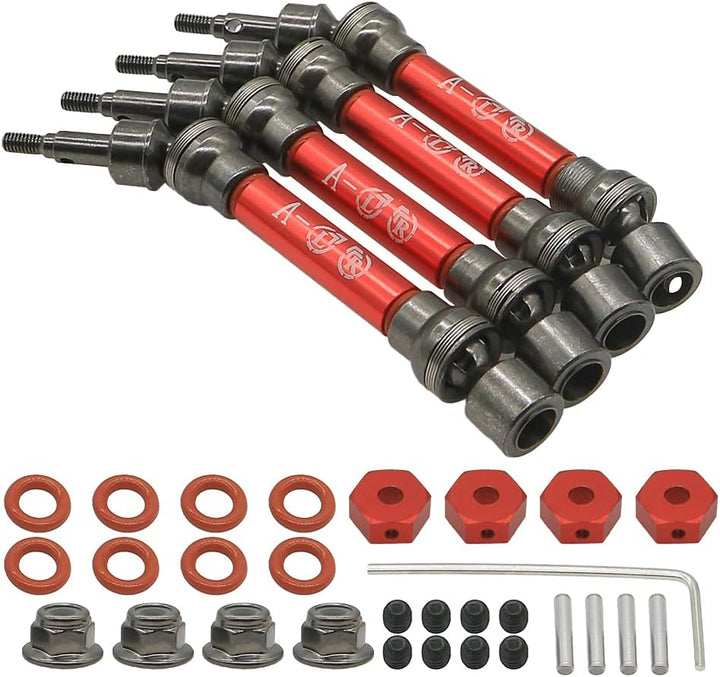 RCAWD ARRMA Antriebswellen Set,Metall Universal Vorder- und Hinterrad antriebswelle für 1/10 ARRMA 3