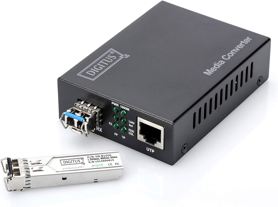 DIGITUS 10 Gbit Universal SFP+ Modul, Mini GBIC, Singlemode, LC Duplex, 1310 nm, 10 km, 10 Gbit/s SF