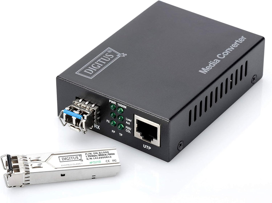 DIGITUS 10 Gbit Universal SFP+ Modul, Mini GBIC, Singlemode, LC Simplex (BiDi), Tx 1270 / Rx 1330, 1
