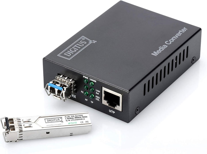 DIGITUS 10 Gbit Universal SFP+ Modul, Mini GBIC, Singlemode, LC Simplex (BiDi), Tx 1270 / Rx 1330, 1