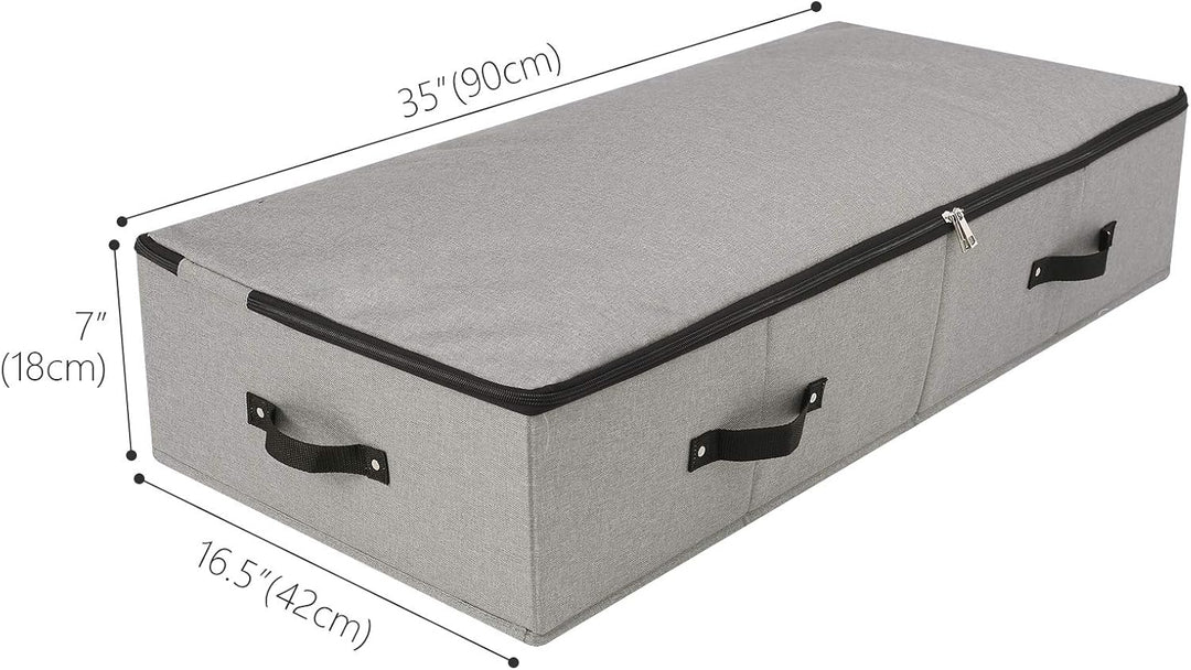iwill CREATE PRO Grosse, robuste Unterbett-Aufbewahrungsbox mit Reissverschluss Deckel, starre, robu