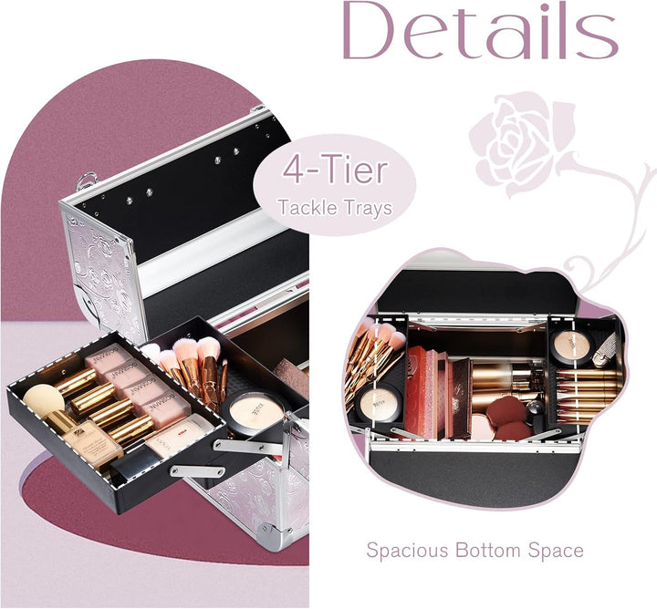 Kosmetikkoffer Schminkkoffer Make up Koffer Friseurkoffer Nagelkoffer Make-up Aufbewahrung friseurko