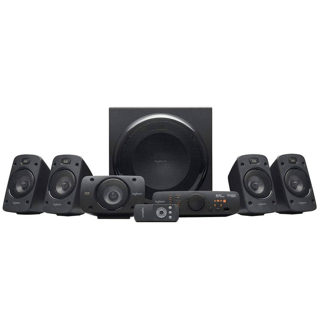 Logitech Z906 5.1 Sound System, Lautsprecher mit 1000 Watt Surround Sound, THX, Mehrere Audio-Eingän