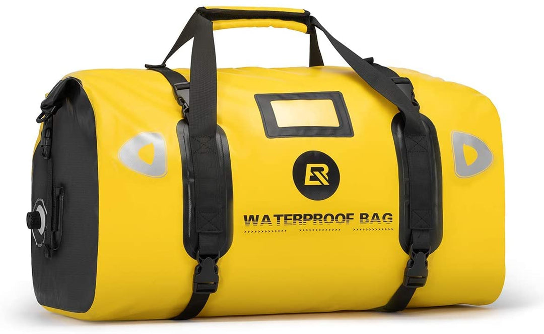 ROCKBROS Motorradtasche Gepäckrolle Hecktasche 100% Wasserdicht Motorrad Satteltasche mit Schultergu