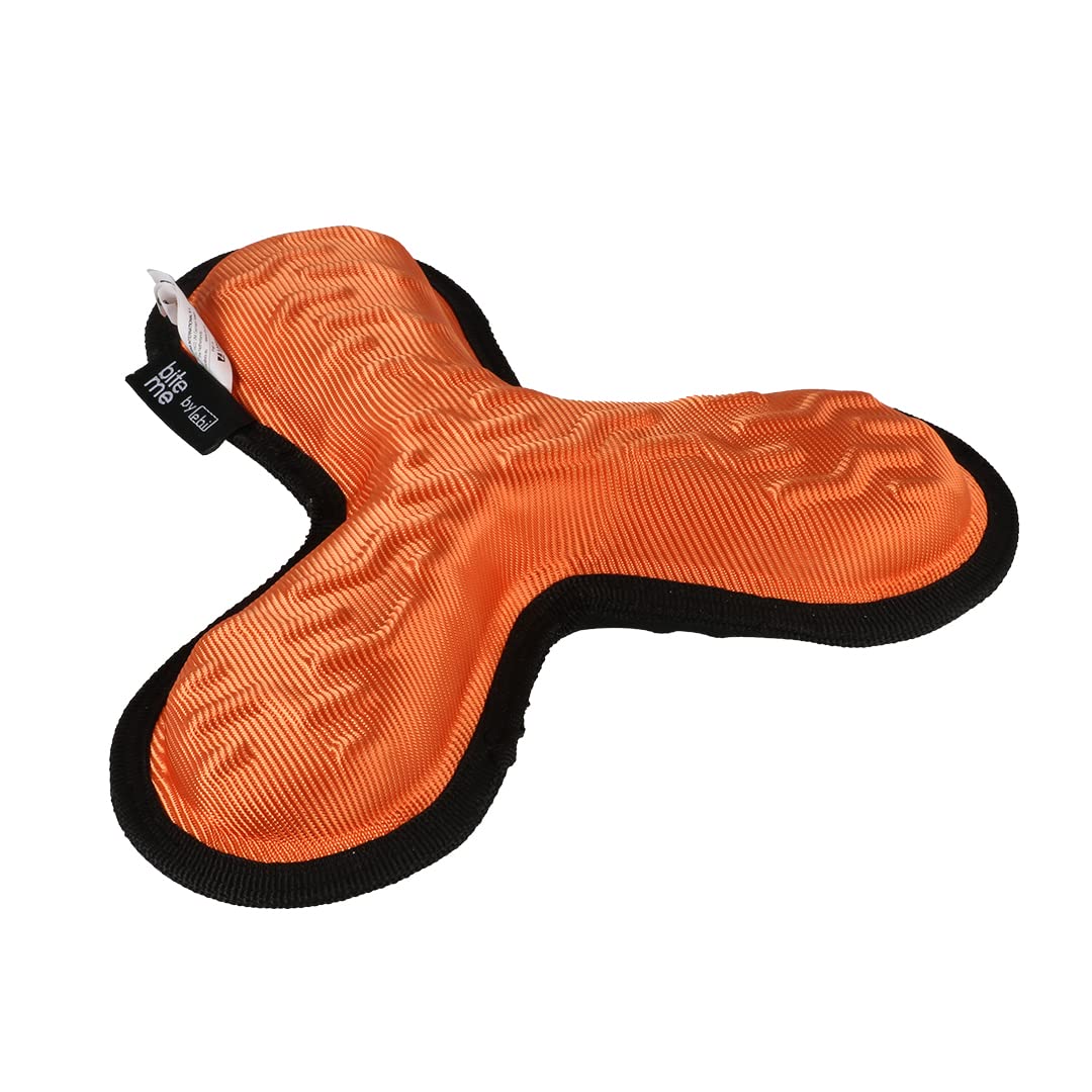 Ebi, Tug-o-War Hundespielzeug, dreifach – O 22 x 14 x 5,5 cm, Orange, sehr robust und sehr robust, h