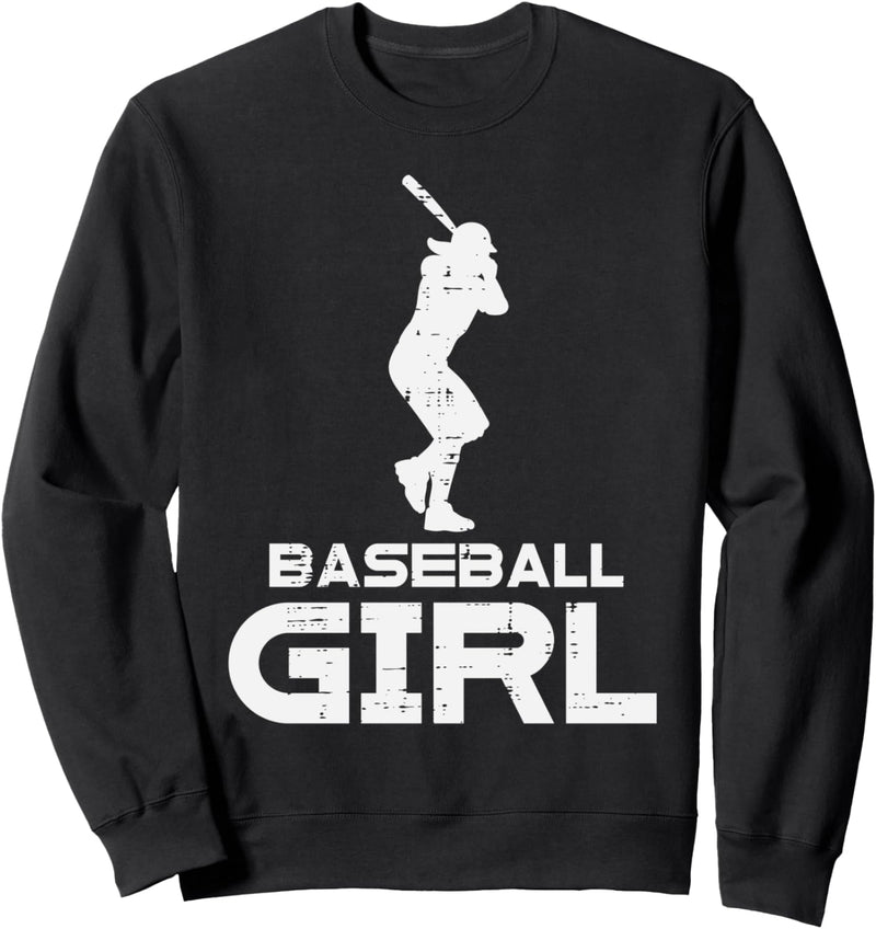 Baseball Girl Cool Sports Player Team Sister Girls Women Sweatshirt